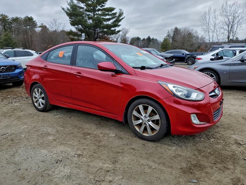 2012 Hyundai Accent VIN KMHCU4AE7CU184803 COPART salvage auction — REAR END, Other, sold $125 on 2026-07-30 (photo 4)