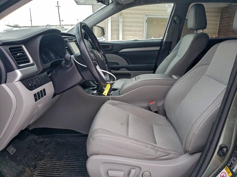 2017 Toyota Highlander VIN 5TDBZRFH7HS398977 COPART salvage auction — FRONT END, Other, sold $9,200 on 2026-07-15 (photo 7)