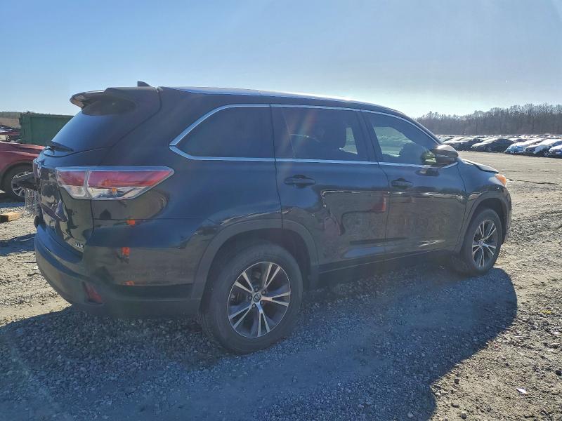 2016 Toyota Highlander VIN 5TDKKRFH1GS160271 COPART salvage auction — FRONT END, Salvage Title, sold $3,750 on 2026-07-15 (photo 3)