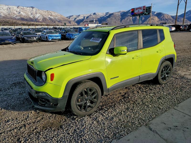 2017 Jeep Renegade VIN ZACCJABB5HPF75652 COPART salvage auction — FRONT END, Ut - Salvage Certificate, sold $625 on 2026-07-06 (photo 1)