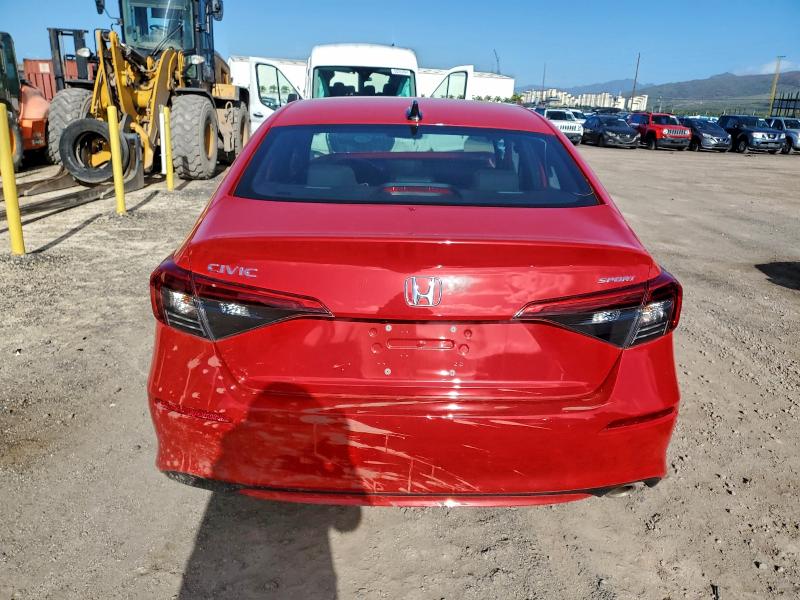 2024 Honda Civic VIN 2HGFE2F5XRH581169 COPART salvage auction — FRONT END, Hi - Certificate Of Salvage, sold $2,000 on 2026-07-27 (photo 6)