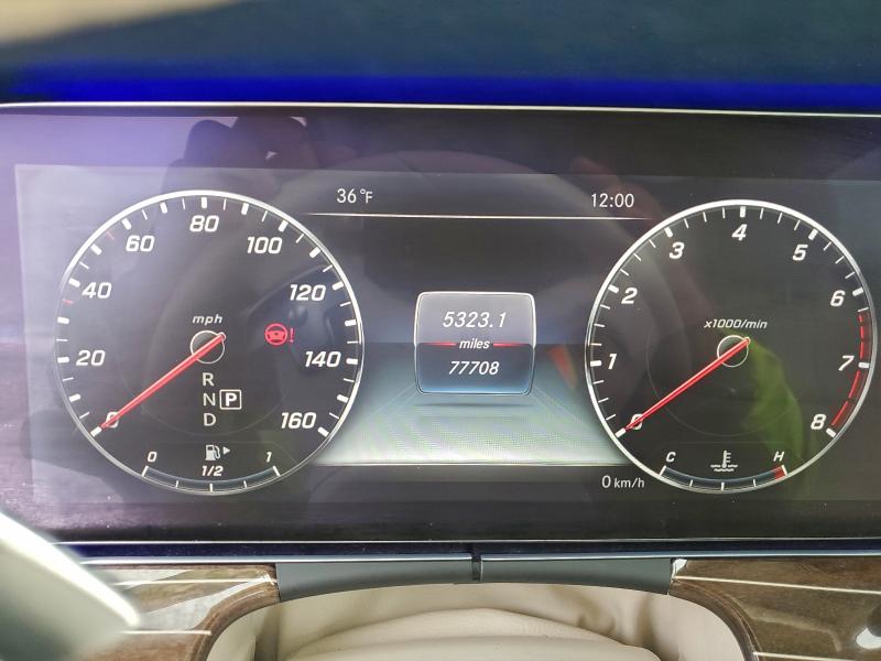 2018 Mercedes-benz E-klasse VIN WDD1J6FBXJF039082 COPART salvage auction — FRONT END, Ky - Cert Of Title-Salvage, sold $4,150 on 2026-07-07 (photo 9)