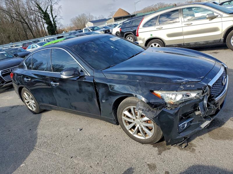 2014 Infiniti Q50 VIN JN1BV7AR6EM686063 COPART salvage auction — FRONT END, Nj - Cert Of Title-Salvage, sold $1,450 on 2026-07-28 (photo 4)