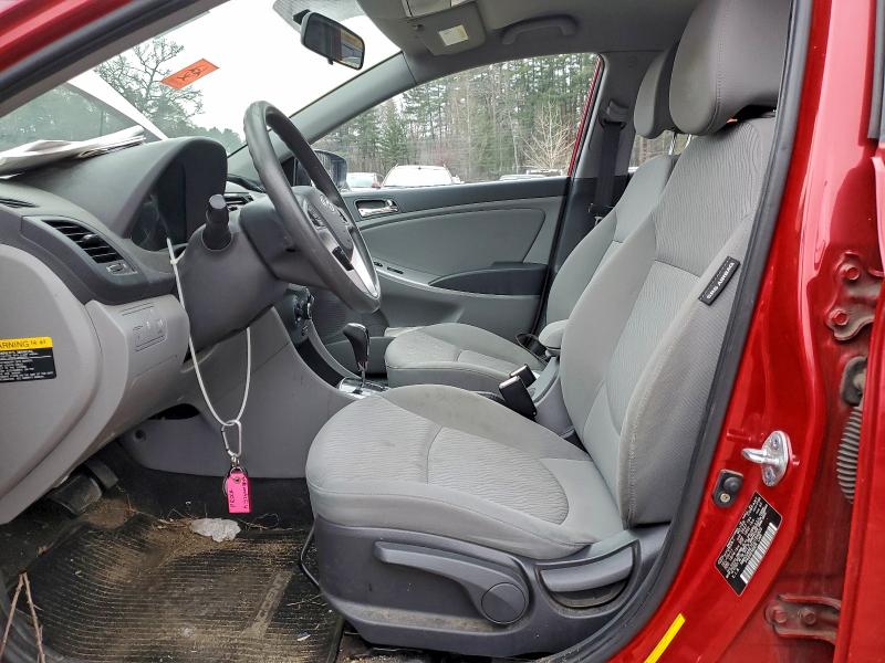 2012 Hyundai Accent VIN KMHCU4AE7CU184803 COPART salvage auction — REAR END, Other, sold $125 on 2026-07-30 (photo 7)