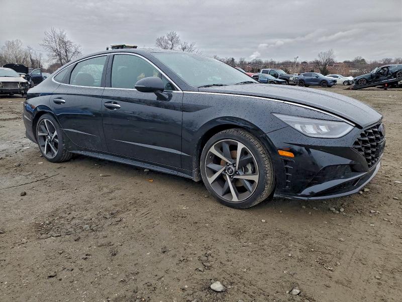 2021 Hyundai Sonata VIN 5NPEJ4J25MH112781 COPART salvage auction — SIDE, Md - Cert Of Salvage > 75% Damage, sold $2,550 on 2026-07-21 (photo 4)