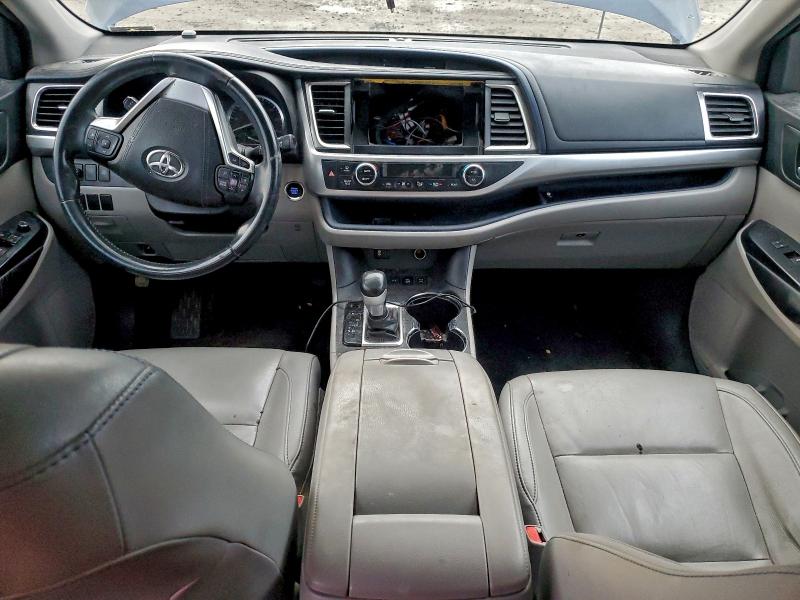 2016 Toyota Highlander VIN 5TDJKRFH8GS236919 COPART salvage auction — FRONT END, Ut - Salvage Certificate, sold $275 on 2026-07-20 (photo 8)