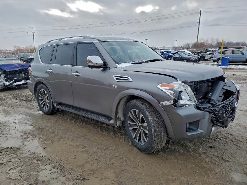 2018 Nissan Armada VIN JN8AY2NCXJ9550111 COPART salvage auction — FRONT END, In - Cert Of Title-Salvage Title, sold $7,700 on 2026-07-24 (photo 4)