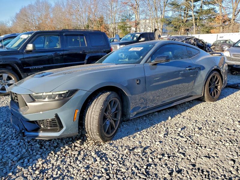 2024 Ford Mustang VIN 1FA6P8R09R5505113 COPART salvage auction — Side, MA - CERT OF TITLE-SALVAGE, sold $22,000 on 2026-02-19 (photo 1)
