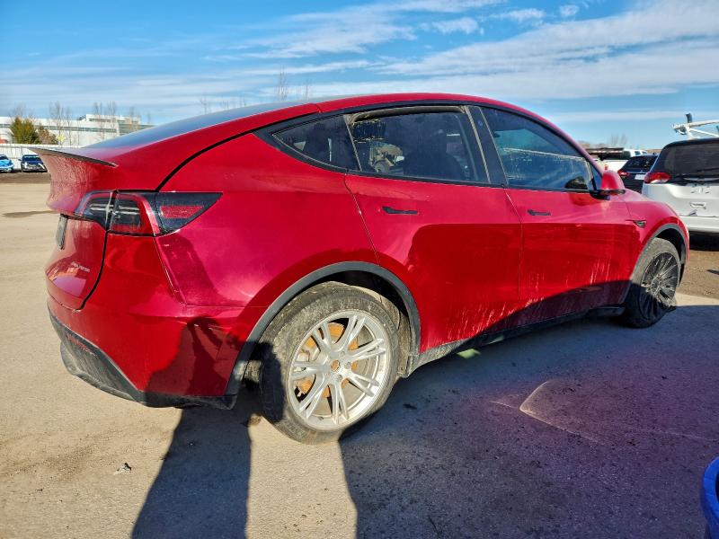 2021 Tesla Model y VIN 5YJYGDEE2MF206664 COPART salvage auction — SIDE, ON - PERMIT SALVAGE, sold $7,100 on 2026-08-18 (photo 3)