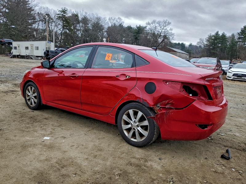 2012 Hyundai Accent VIN KMHCU4AE7CU184803 COPART salvage auction — REAR END, Other, sold $125 on 2026-07-30 (photo 2)