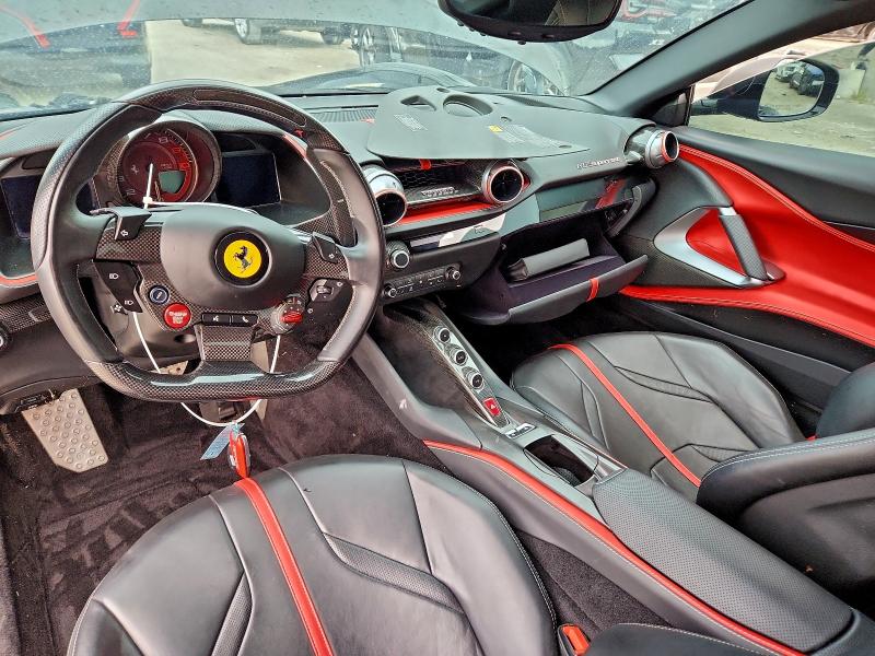 2018 Ferrari 812 superfast VIN ZFF83CLA6J0235697 COPART salvage auction — WATER/FLOOD, Fl - Cert Of Title-Slvg Rebld Flood, sold $169,000 on 2026-07-09 (photo 8)