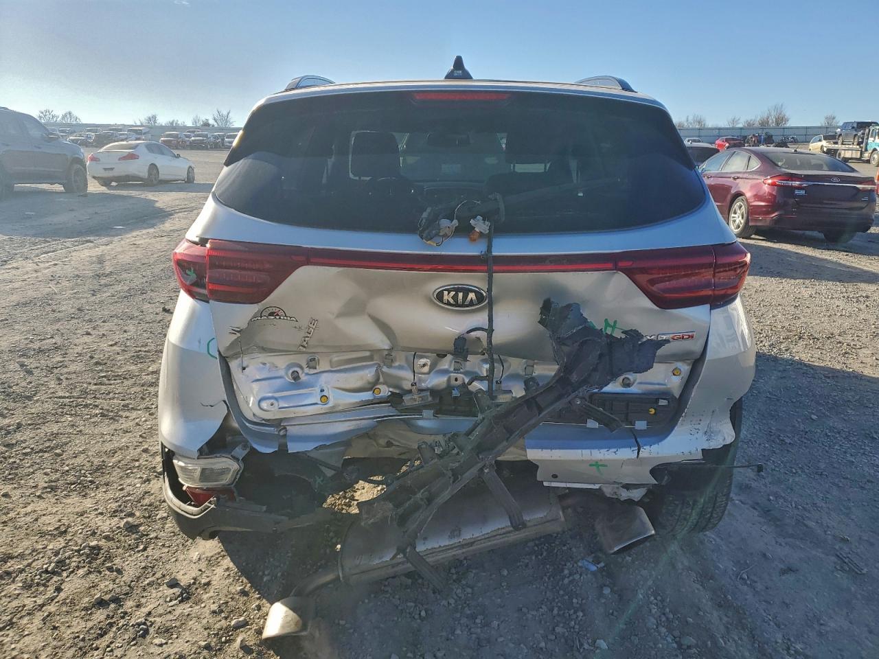 2021 Kia Sportage VIN KNDPRCA68M7849816 COPART salvage auction — Rear End, KY - CERT OF TITLE-SALVAGE, sold $5,900 on 2026-07-09 (photo 6)