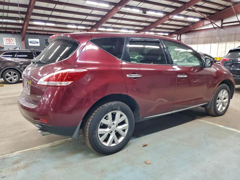 2012 Nissan Murano VIN JN8AZ1MW8CW225884 COPART salvage auction — MINOR DENT/SCRATCHES, Ny - Certificate Of Title, sold $2,500 on 2026-07-17 (photo 3)