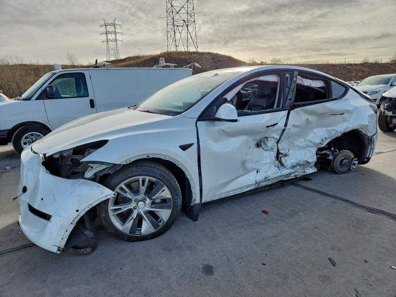 2022 Tesla Model y VIN 7SAYGDEE3NF466611 COPART salvage auction — SIDE, Co - Salvage Title, sold $4,750 on 2026-07-29 (photo 1)