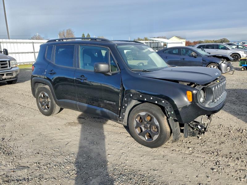 2017 Jeep Renegade VIN ZACCJAAB2HPF35157 COPART salvage auction — FRONT END, Ca - Salvage Certificate, sold $550 on 2026-07-02 (photo 4)