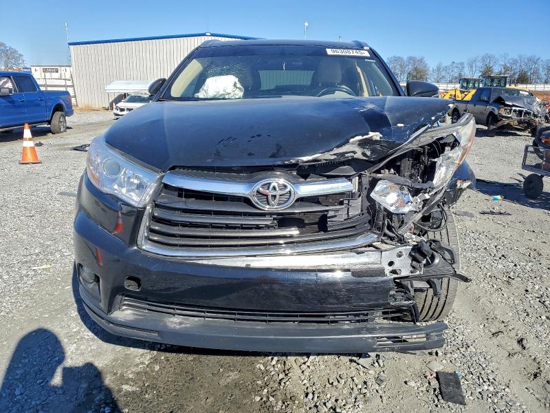 2016 Toyota Highlander VIN 5TDKKRFH1GS160271 COPART salvage auction — FRONT END, Salvage Title, sold $3,750 on 2026-07-15 (photo 5)