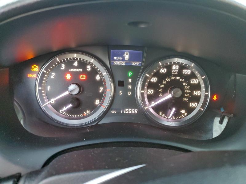 2012 Lexus ES VIN JTHBK1EG9C2480030 COPART salvage auction — REAR END, Md - Cert Of Salvage > 75% Damage, sold $2,050 on 2026-07-07 (photo 9)
