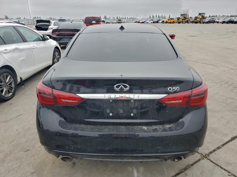 2018 Infiniti Q50 VIN JN1CV7AP0JM241170 COPART salvage auction — FRONT END, Ca - Dis/Dlr/Exp Only Clean Title, sold $2,475 on 2026-07-13 (photo 6)