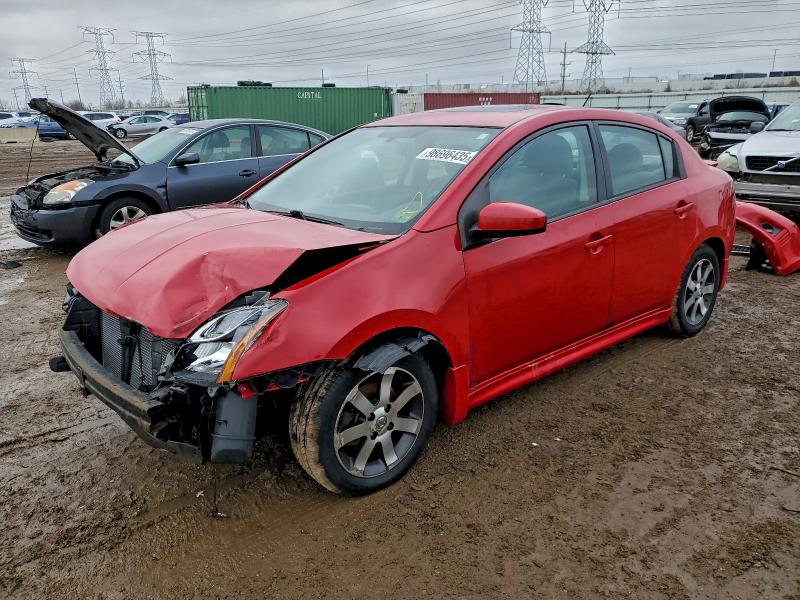 2012 Nissan Sentra VIN 3N1AB6AP9CL768776 COPART salvage auction — FRONT END, Il - Salvage Certificate, sold $775 on 2026-07-02 (photo 1)