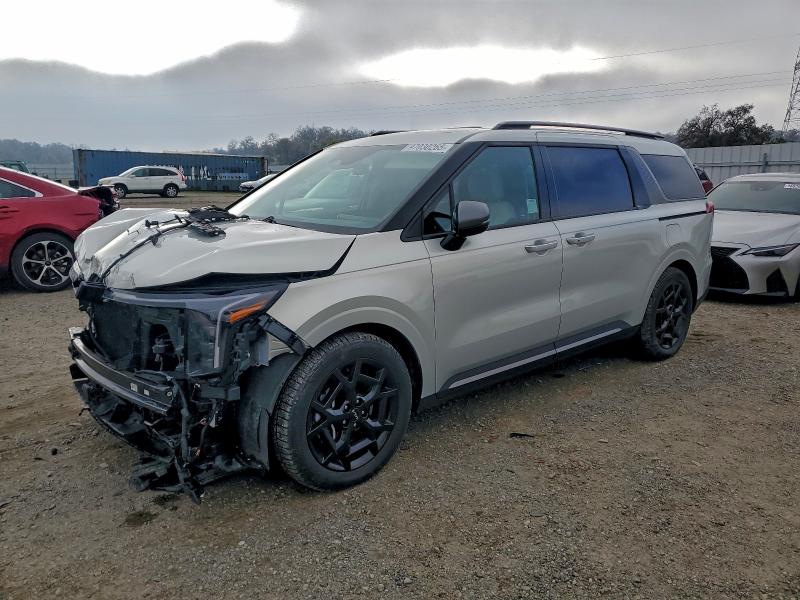 2025 Kia Carnival VIN KNDNE5K38S6467260 COPART salvage auction — FRONT END, Ca - Salvage Certificate, sold $17,200 on 2026-07-06 (photo 1)