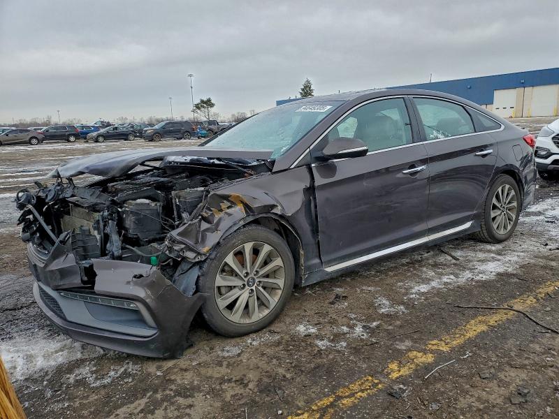 2016 Hyundai Sonata VIN 5NPE34AF4GH422695 COPART salvage auction — FRONT END, OH - CERT OF TITLE-SALVAGE, sold $1,450 on 2026-07-02 (photo 1)
