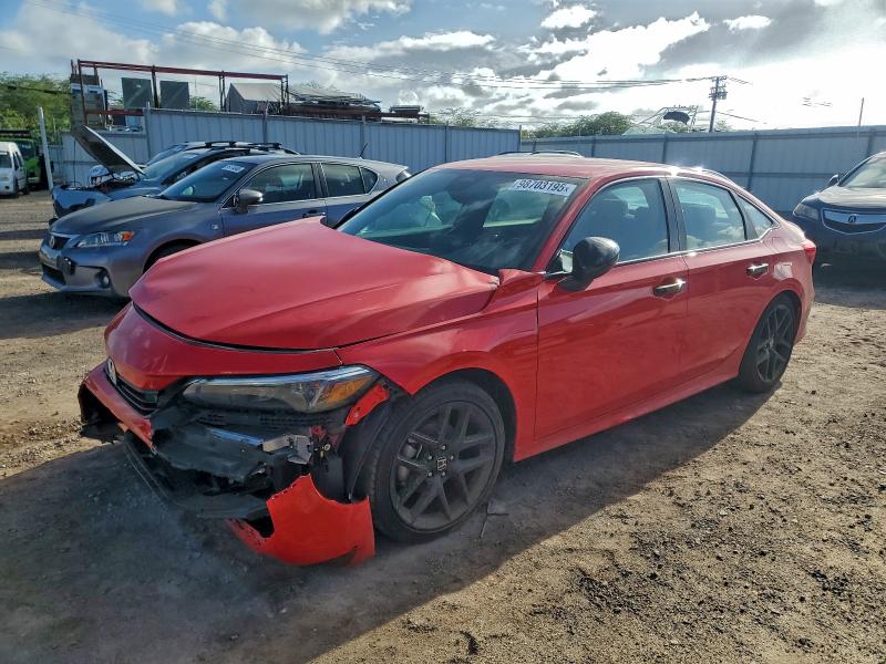 2024 Honda Civic VIN 2HGFE2F5XRH581169 COPART salvage auction — FRONT END, Hi - Certificate Of Salvage, sold $2,000 on 2026-07-27 (photo 1)
