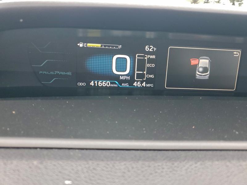 2017 Toyota Prius prime VIN JTDKARFP3H3059357 COPART salvage auction — REAR END, Ca - Salvage Certificate, sold $7,500 on 2026-08-04 (photo 9)