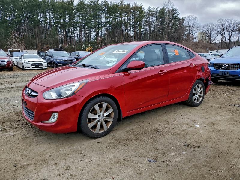 2012 Hyundai Accent VIN KMHCU4AE7CU184803 COPART salvage auction — REAR END, Other, sold $125 on 2026-07-30 (photo 1)