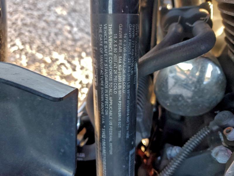 2013 Harley-davidson Flhtcutg VIN 1HD1MAM23DB852233 COPART salvage auction — ALL OVER, Al - Cert Of Title-Salvage Title, sold $3,650 on 2026-07-09 (photo 9)