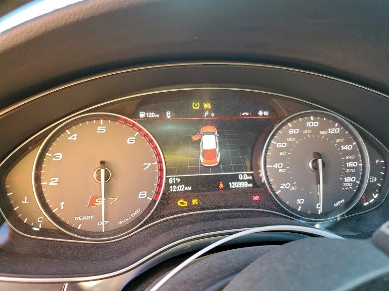 2018 Audi S7 VIN WAUWFAFC6JN018472 COPART salvage auction — MECHANICAL, MI - CERTIFICATE OF TITLE, sold $825 on 2026-07-22 (photo 9)