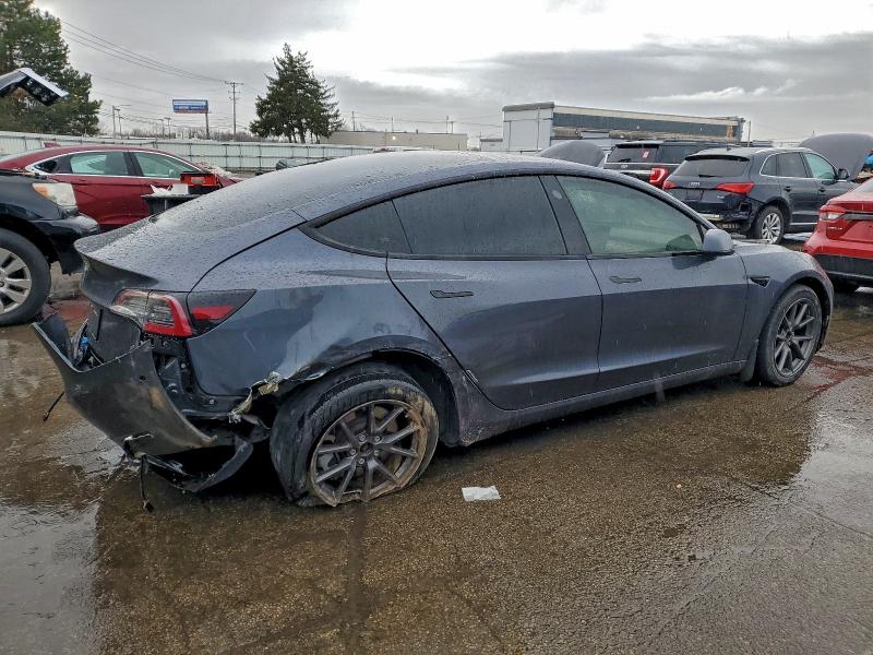2022 Tesla Model 3 VIN 5YJ3E1EA8NF320665 COPART salvage auction — REAR END, Salvage Title, sold $5,300 on 2026-07-22 (photo 3)