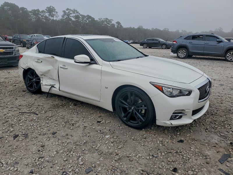 2014 Infiniti Q50 VIN JN1BV7AP8EM693269 COPART salvage auction — SIDE, Tx - Certificate Of Title, sold $2,450 on 2026-07-07 (photo 4)