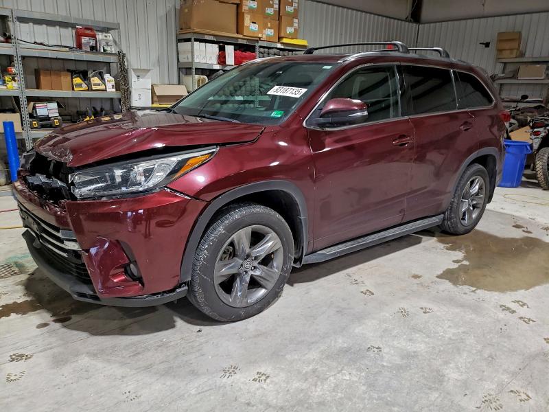 2018 Toyota Highlander VIN 5TDDZRFH2JS843771 COPART salvage auction — FRONT END, Pa - Certificate Of Salvage, sold $5,500 on 2026-07-31 (photo 1)