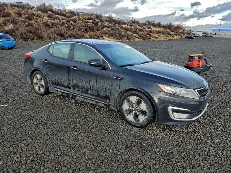 2012 Kia Optima hybrid VIN KNAGM4AD6C5013304 COPART salvage auction — SIDE, Nv - Salvage Title, sold $850 on 2026-07-16 (photo 4)
