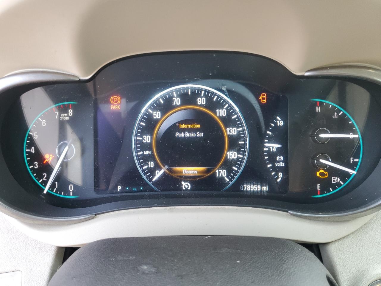 2014 Buick LaCrosse VIN 1G4GB5G37EF205210 COPART salvage auction — Front End, Salvage, sold $1,850 on 2024-02-28 (photo 9)