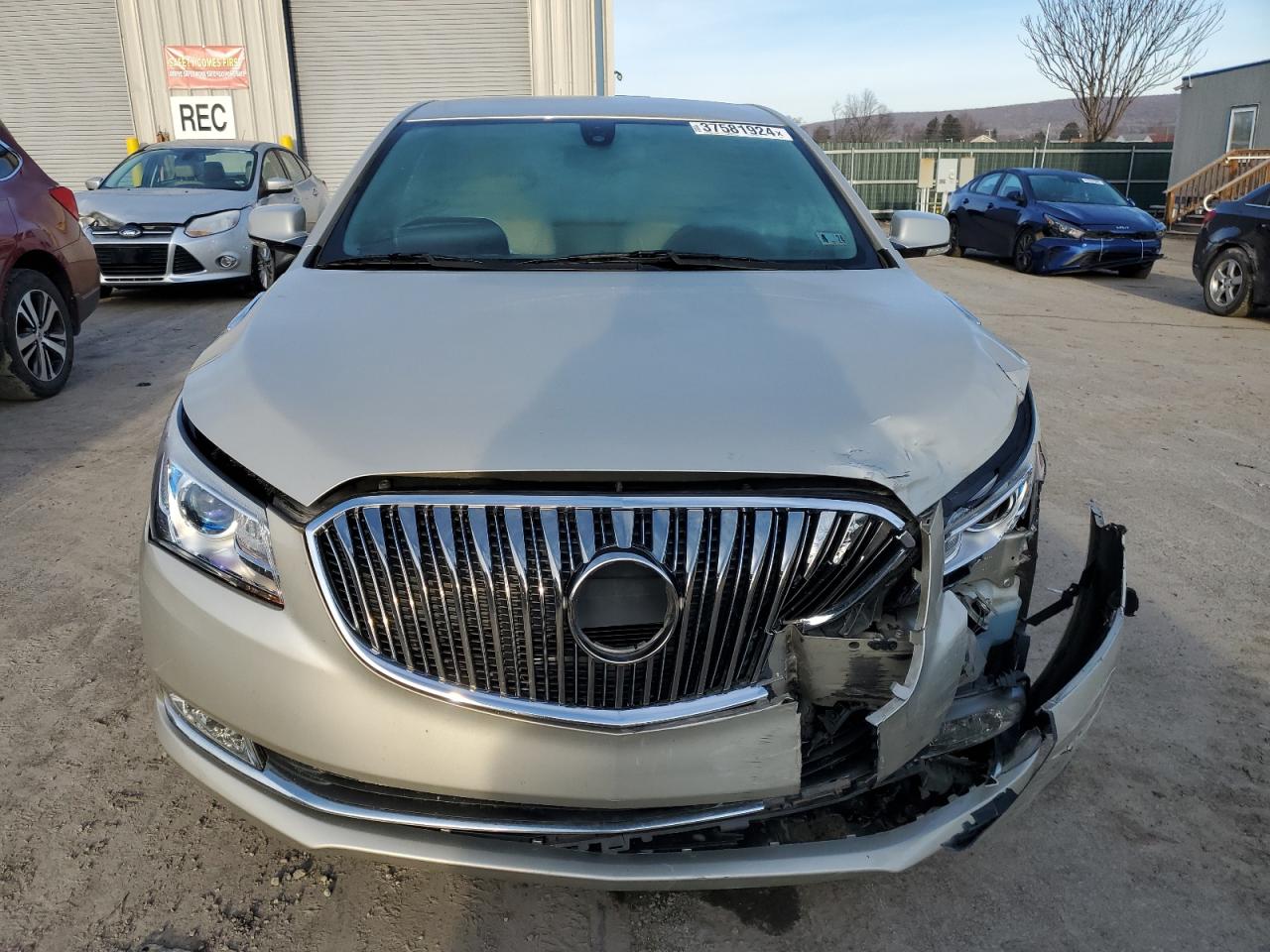 2014 Buick LaCrosse VIN 1G4GB5G37EF205210 COPART salvage auction — Front End, Salvage, sold $1,850 on 2024-02-28 (photo 5)