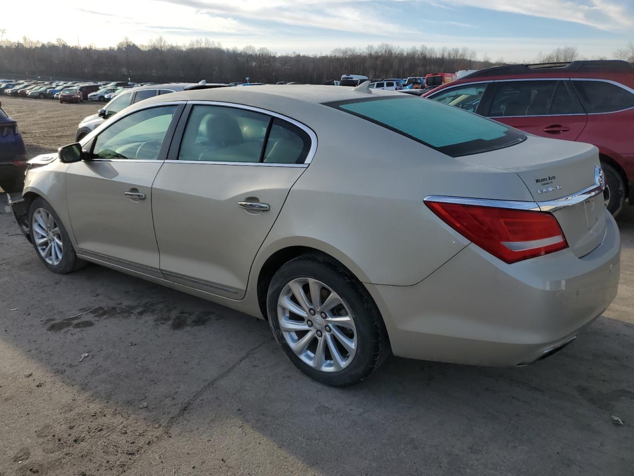 2014 Buick LaCrosse VIN 1G4GB5G37EF205210 COPART salvage auction — Front End, Salvage, sold $1,850 on 2024-02-28 (photo 2)