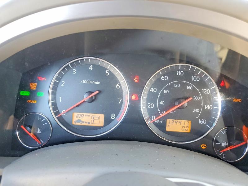 2005 Infiniti Fx45 VIN JNRBS08W25X402466 COPART salvage auction — MECHANICAL, Fl - Certificate Of Title (P), sold $350 on 2026-07-20 (photo 9)