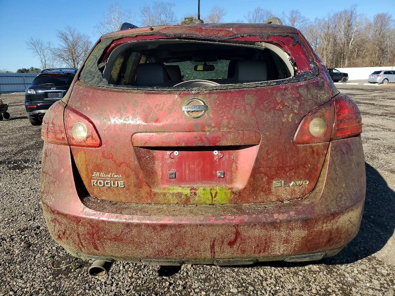 2008 Nissan Rogue VIN JN8AS58V38W125034 COPART salvage auction — WATER/FLOOD, NC - SALVAGE CERTIFICATE OF TITLE, sold $200 on 2026-07-31 (photo 6)