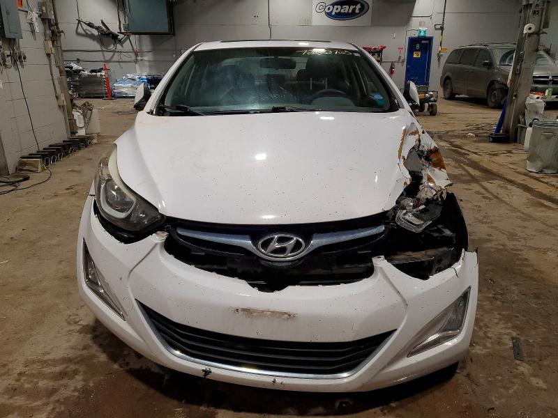 2016 Hyundai Elantra VIN KMHDH4AE3GU598532 COPART salvage auction — FRONT END, BN, sold $675 on 2026-07-09 (photo 5)