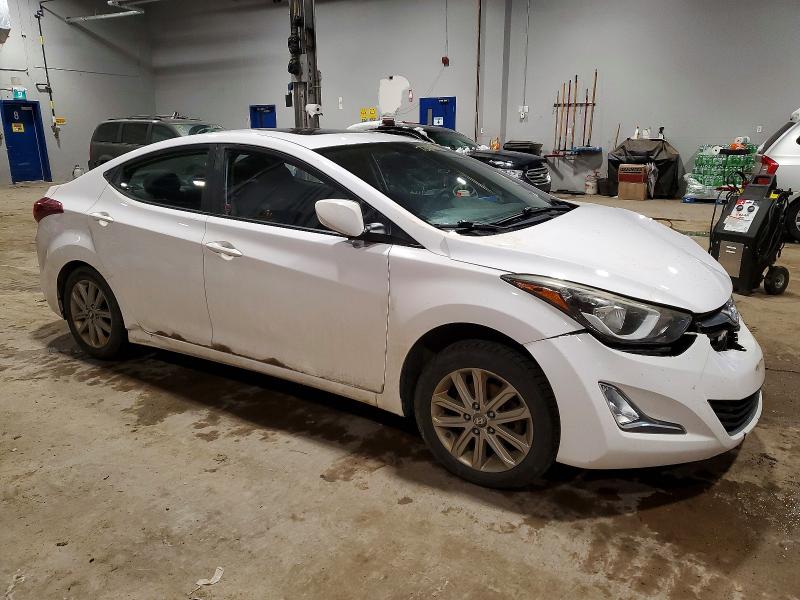 2016 Hyundai Elantra VIN KMHDH4AE3GU598532 COPART salvage auction — FRONT END, BN, sold $675 on 2026-07-09 (photo 4)