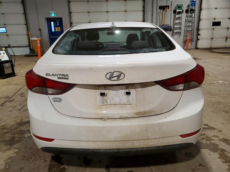 2016 Hyundai Elantra VIN KMHDH4AE3GU598532 COPART salvage auction — FRONT END, BN, sold $675 on 2026-07-09 (photo 6)
