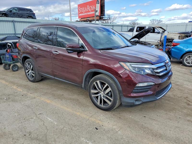 2017 Honda Pilot VIN 5FNYF6H93HB062612 COPART salvage auction — HAIL, Ks - Certificate Of Title, sold $7,200 on 2026-08-17 (photo 4)