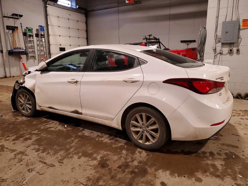 2016 Hyundai Elantra VIN KMHDH4AE3GU598532 COPART salvage auction — FRONT END, BN, sold $675 on 2026-07-09 (photo 2)