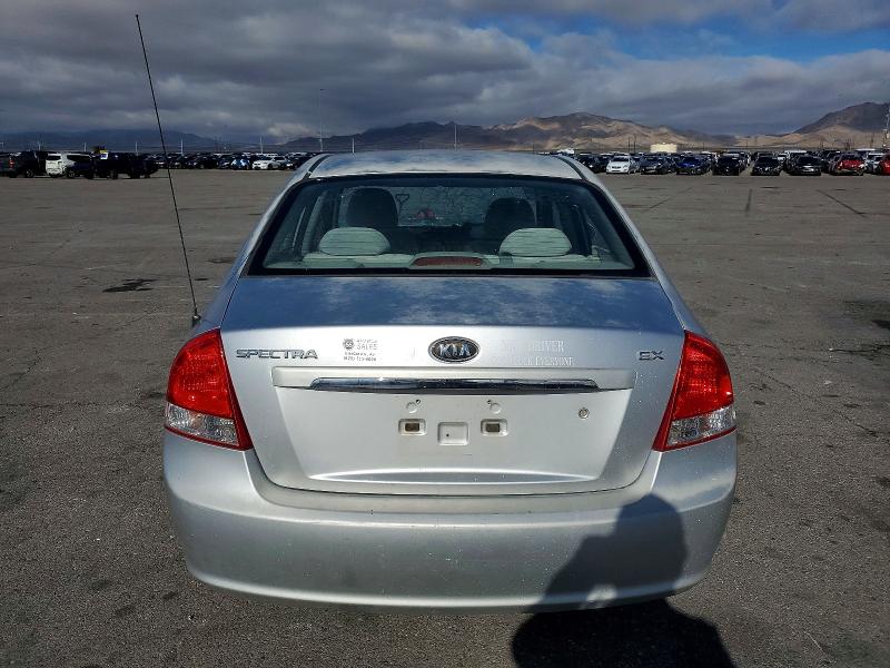 2008 Kia Spectra VIN KNAFE122185579026 COPART salvage auction — FRONT END, Nv - Salvage Title, sold $125 on 2026-07-27 (photo 6)