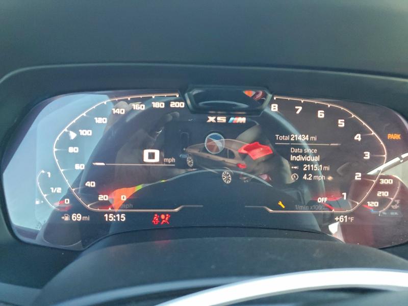 2022 BMW X5 VIN 5YMJU0C02N9L56562 COPART salvage auction — Water/Flood, AL - CERT OF TITLE-FLOOD SALVAGE, sold $42,000 on 2026-04-06 (photo 9)