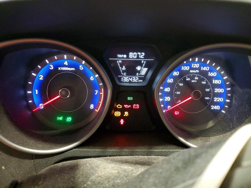 2016 Hyundai Elantra VIN KMHDH4AE3GU598532 COPART salvage auction — FRONT END, BN, sold $675 on 2026-07-09 (photo 9)