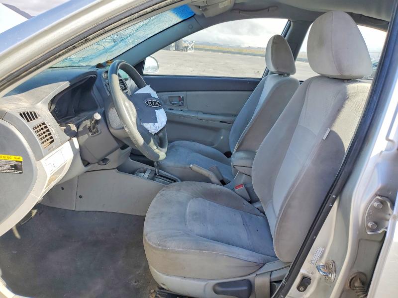 2008 Kia Spectra VIN KNAFE122185579026 COPART salvage auction — FRONT END, Nv - Salvage Title, sold $125 on 2026-07-27 (photo 7)