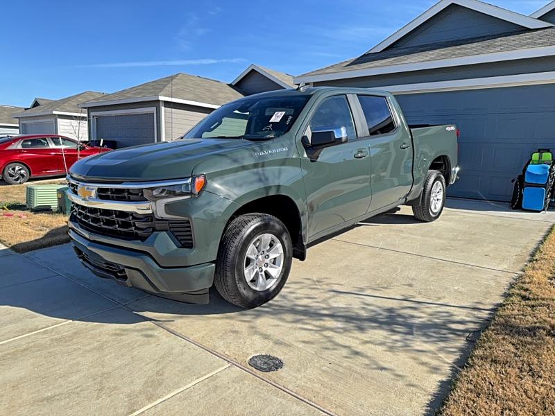 2025 Chevrolet Silverado VIN 1GCUKDED8SZ171415 COPART salvage auction — Normal Wear, TX - CERTIFICATE OF TITLE (P), sold $17,800 on 2026-02-23 (photo 2)