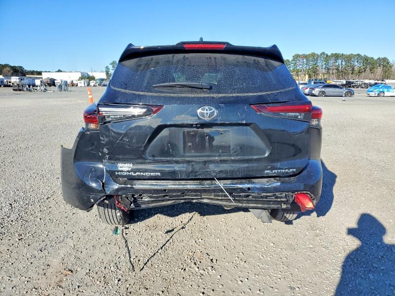 2024 Toyota Highlander VIN 5TDKDRAH0RS538634 COPART salvage auction — REAR END, Nc - Salvage Certificate Of Title, sold $19,300 on 2026-07-20 (photo 6)